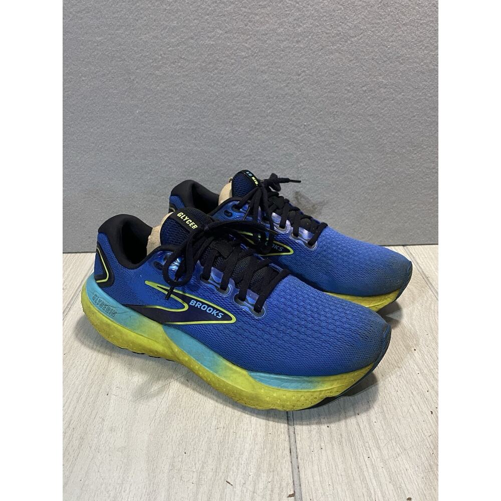 Men’s Size 9.5 Brooks Glycerin 21 GTS (blue/yellow)